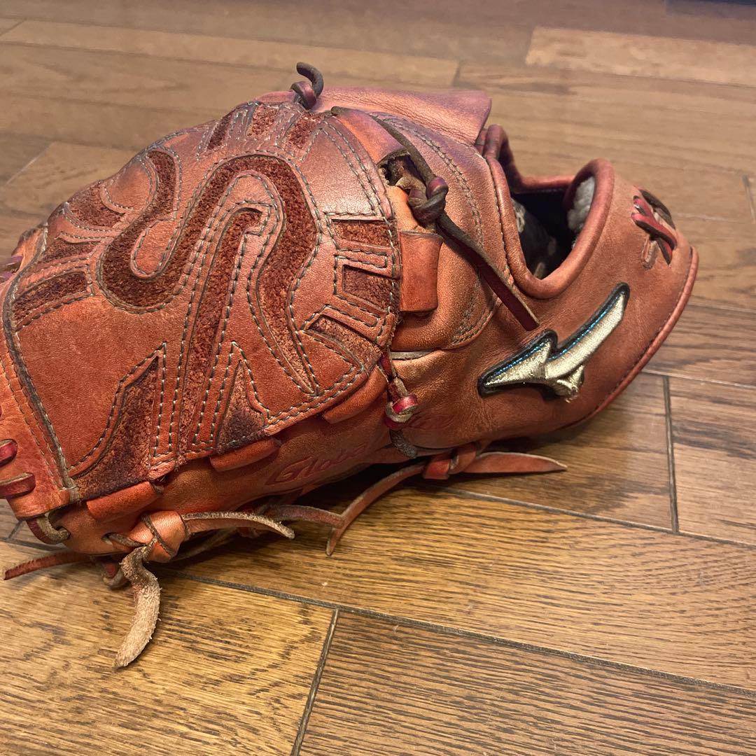 Global Elite 硬式グローブ 赤