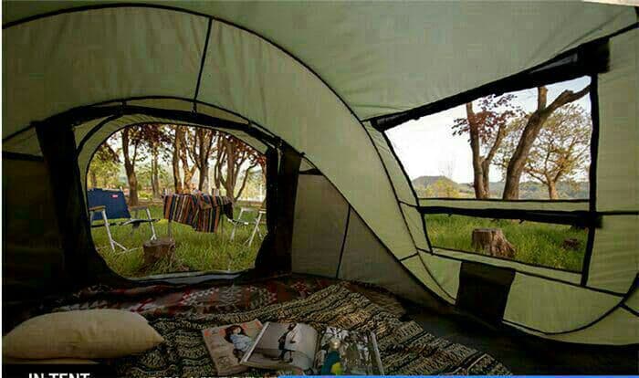 通気性良い簡単設営ワンタッチテントキャンプ アウト\r\r ドア用品ファミリー5人