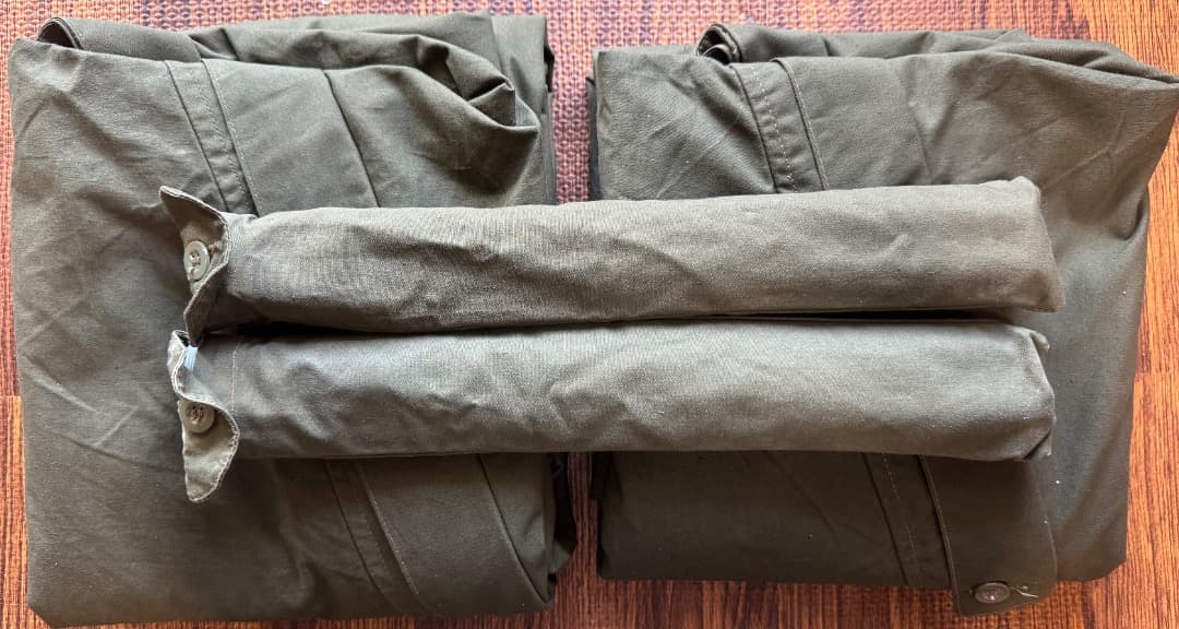 ポーランド軍幕 1980年代物（サイズ3）2枚セット＋純正付属ポールとペグ