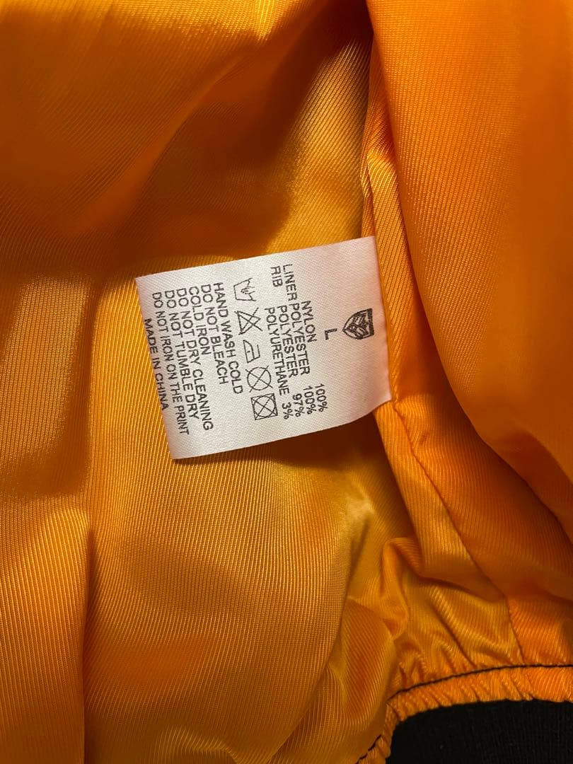 【美品 L 試着のみ】BUMP OF CHICKEN MA-1 ジャケット 黒