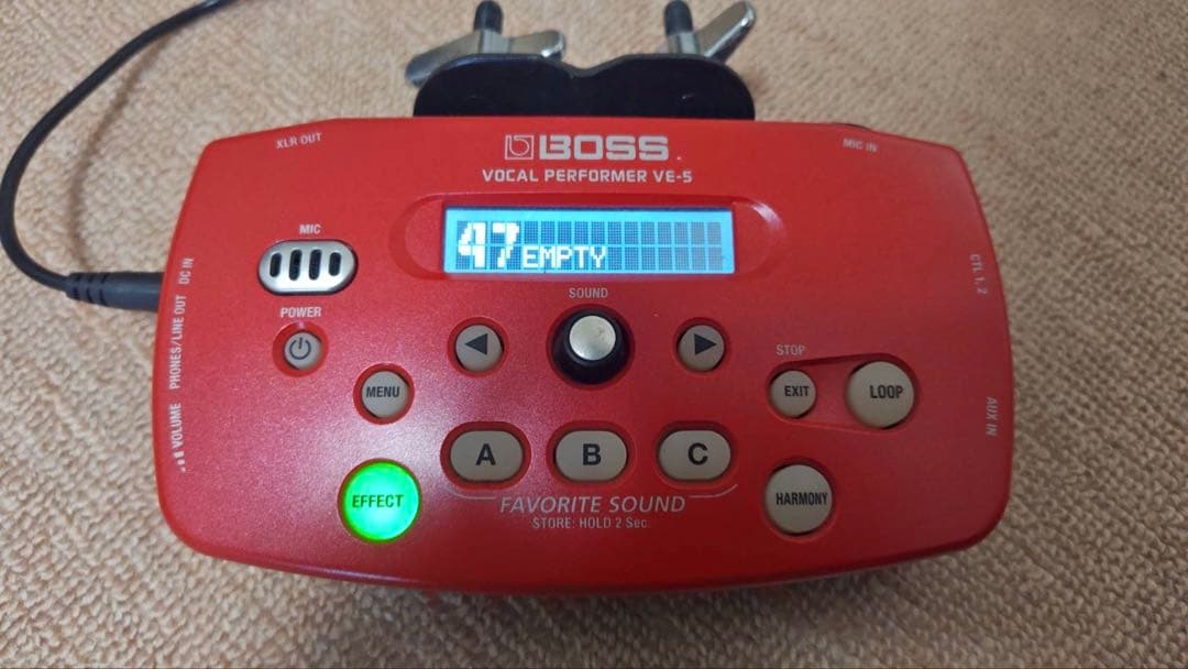G*5様 ボーカルエフェクター BOSS VE-5