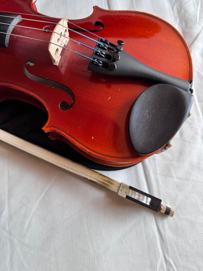 分数 バイオリン 1/2 suzuki No.230 弦 肩当 弓 ケースセット