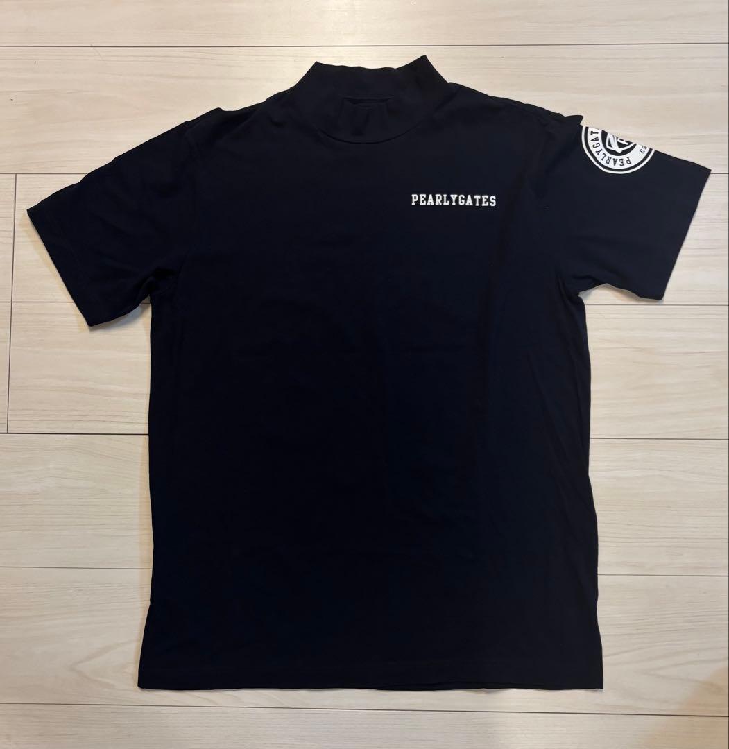 PEARLYGATES ネイビー ハイネックシャツ