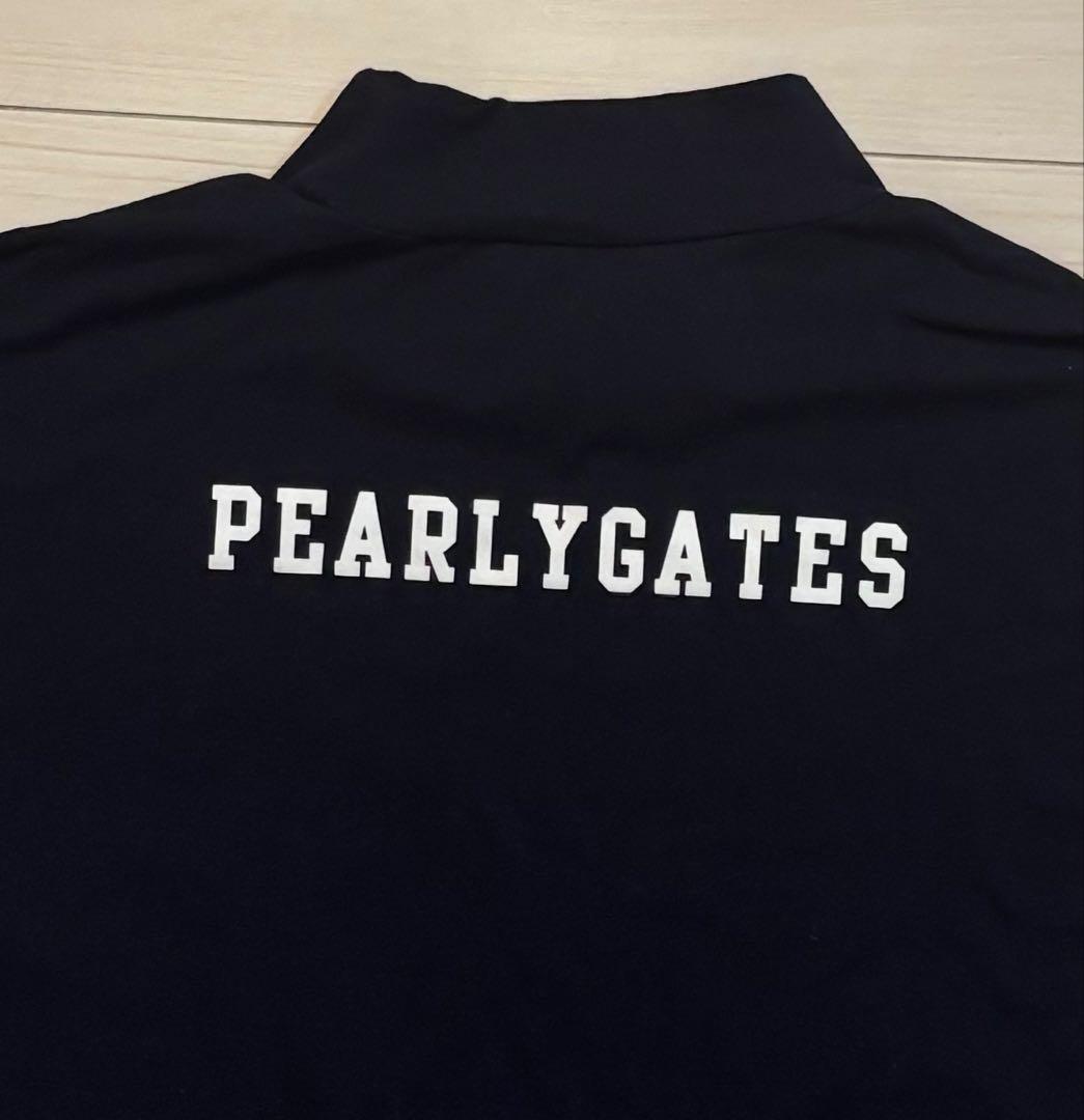 PEARLYGATES ネイビー ハイネックシャツ