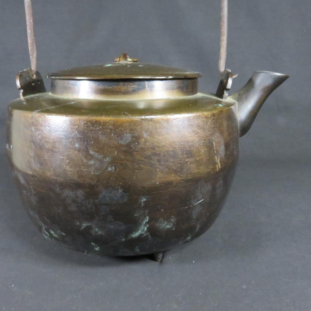 銅ヤカン 薬缶 やかん 銅製 真鍮 三つ足