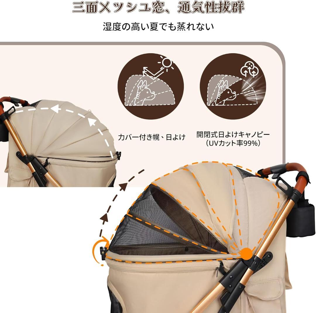 ペットカート 犬 バギー 4輪