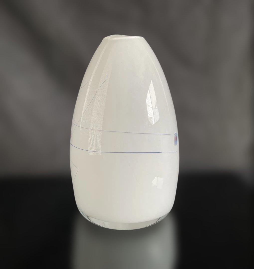 米原 眞司「ラインドローイング」①1990年代ガラス花瓶