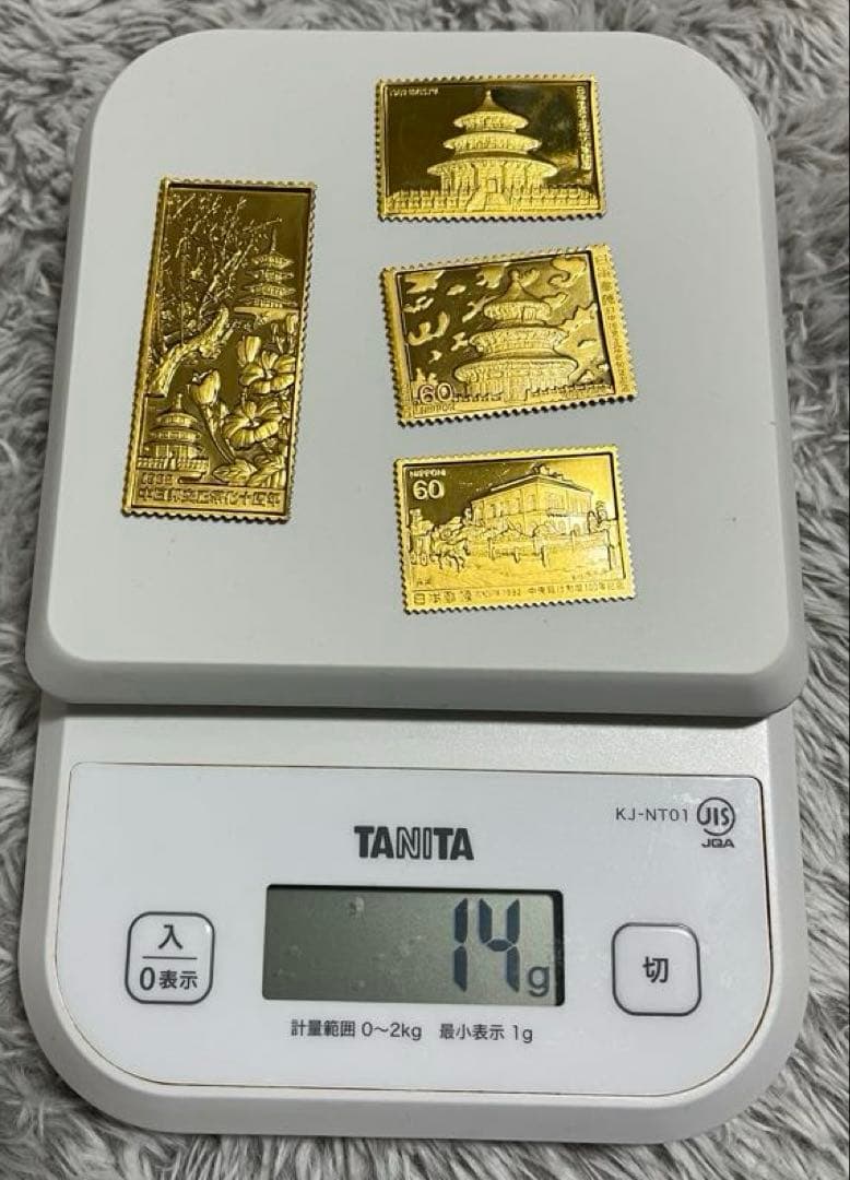 松本徽章工業　特別郵便　純金純銅　純銀純銅　純銀金張　純金張プレート計8枚