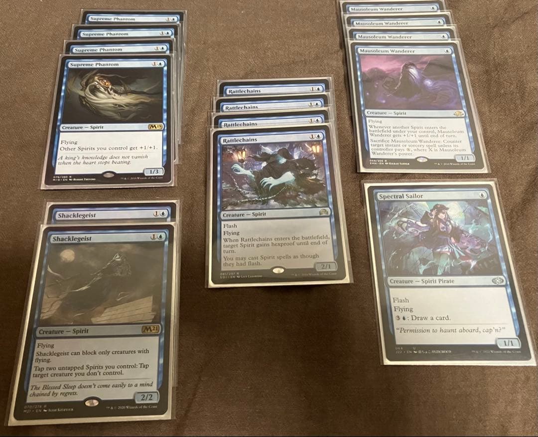 MTG パイオニア　アゾリウススピリット　サイド　船乗りスリーブ　調整パーツ付き