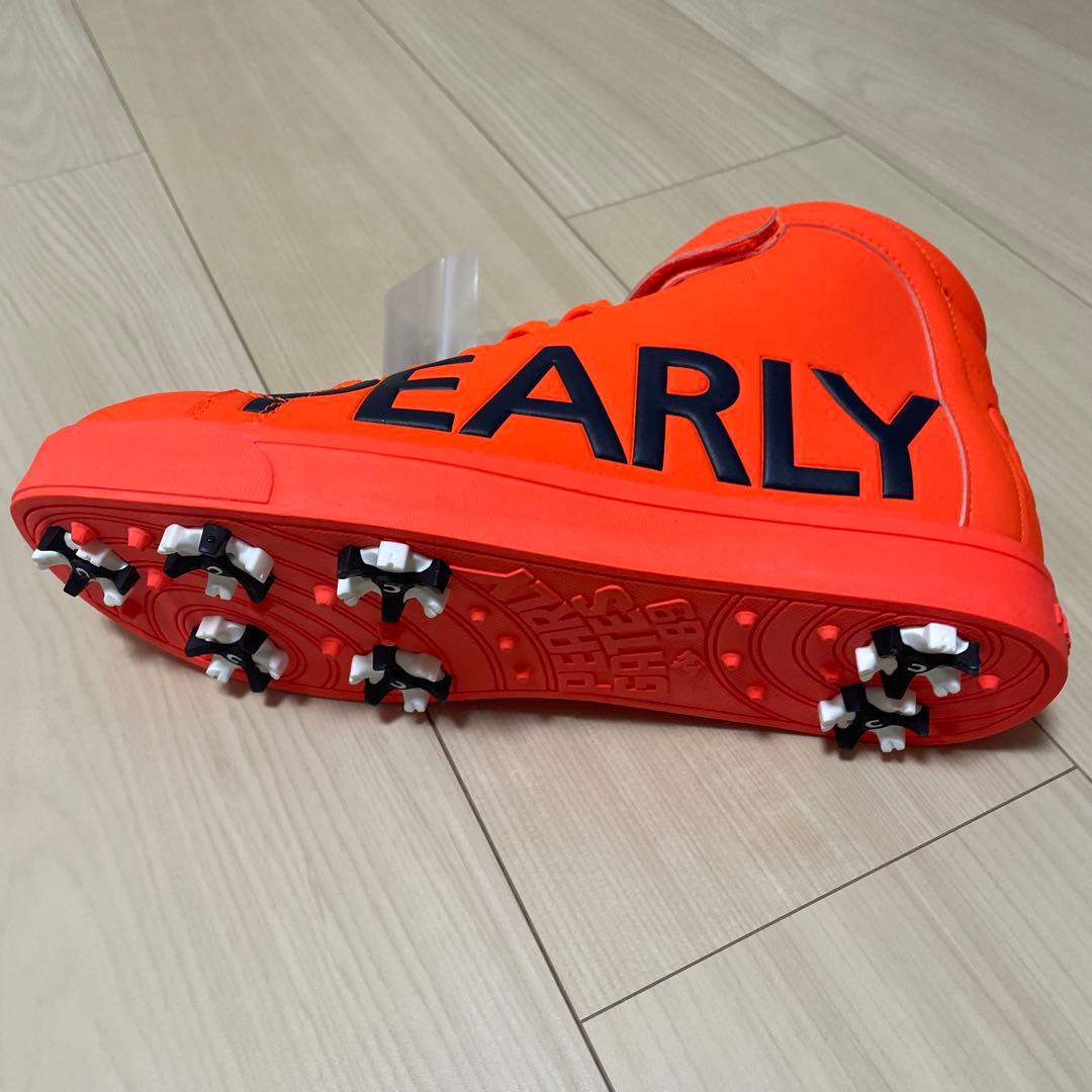 新品未使用PEARLY GATES ハイカットシューズ オレンジ24.5cm