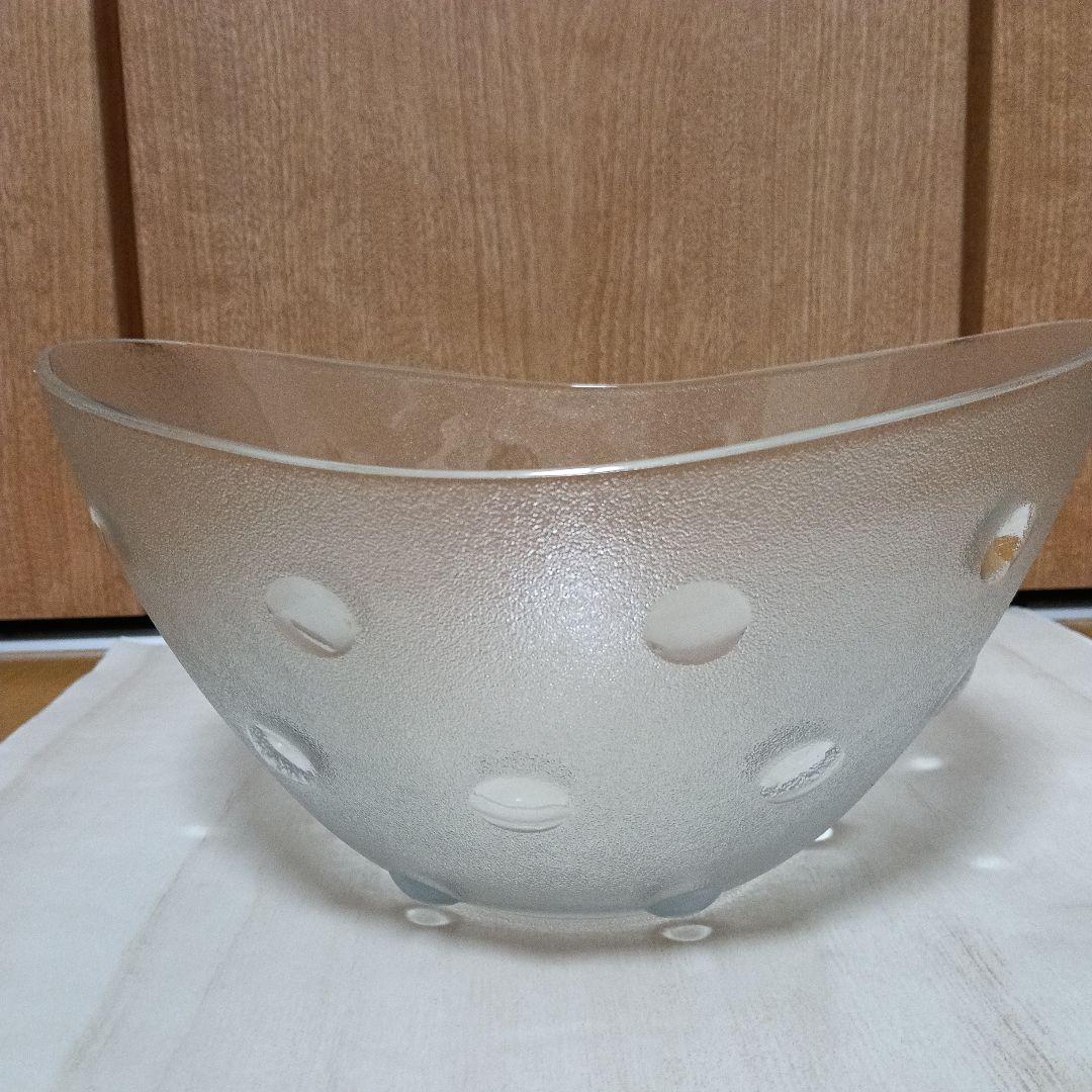 おしゃれ　ガラス水槽　ボウル 楕円型　メダカ　金魚鉢　用途いろいろ　レトロ雑貨