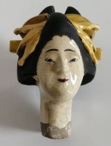 薩摩焼　美人伏香炉