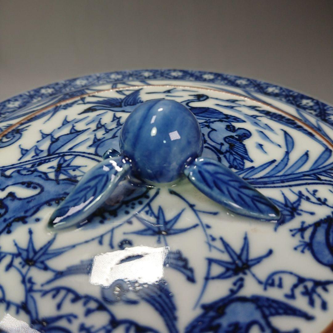 Ｓ２４６ 水指 『祥瑞花鳥画』『叶松谷造』『桃摘み』共箱 茶道具