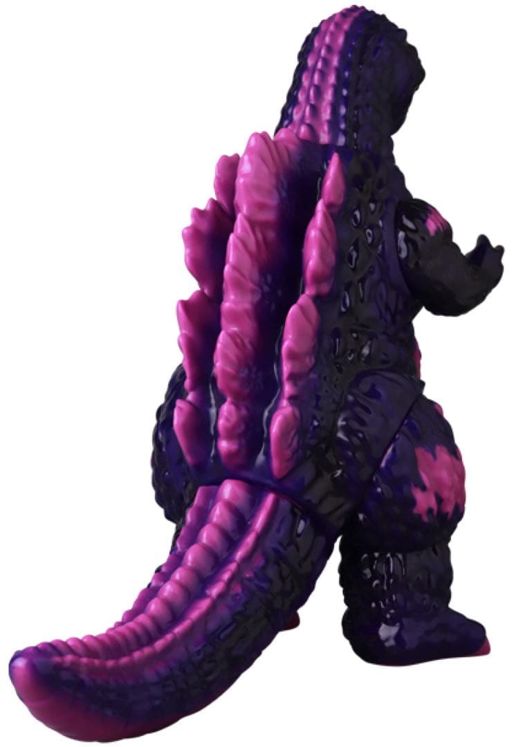 ゴジラ フィギュア 紫とピンク