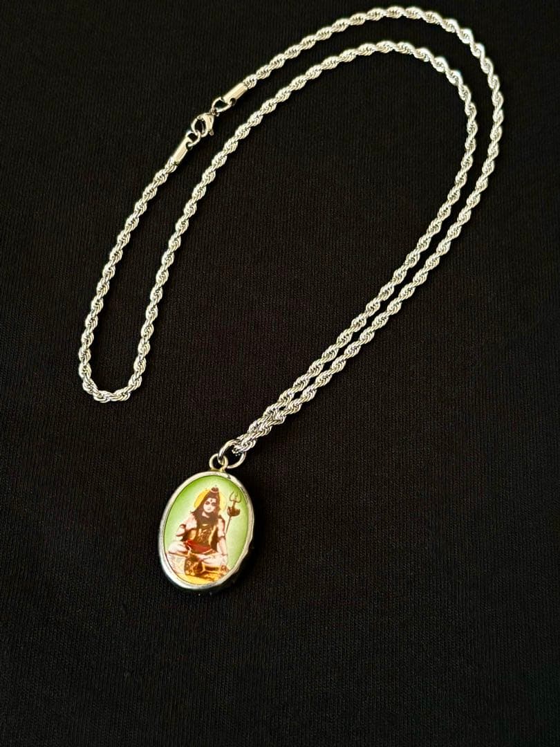 藤井風さん　シヴァ〈グリーン〉オームペンダント⭐︎おまけつき