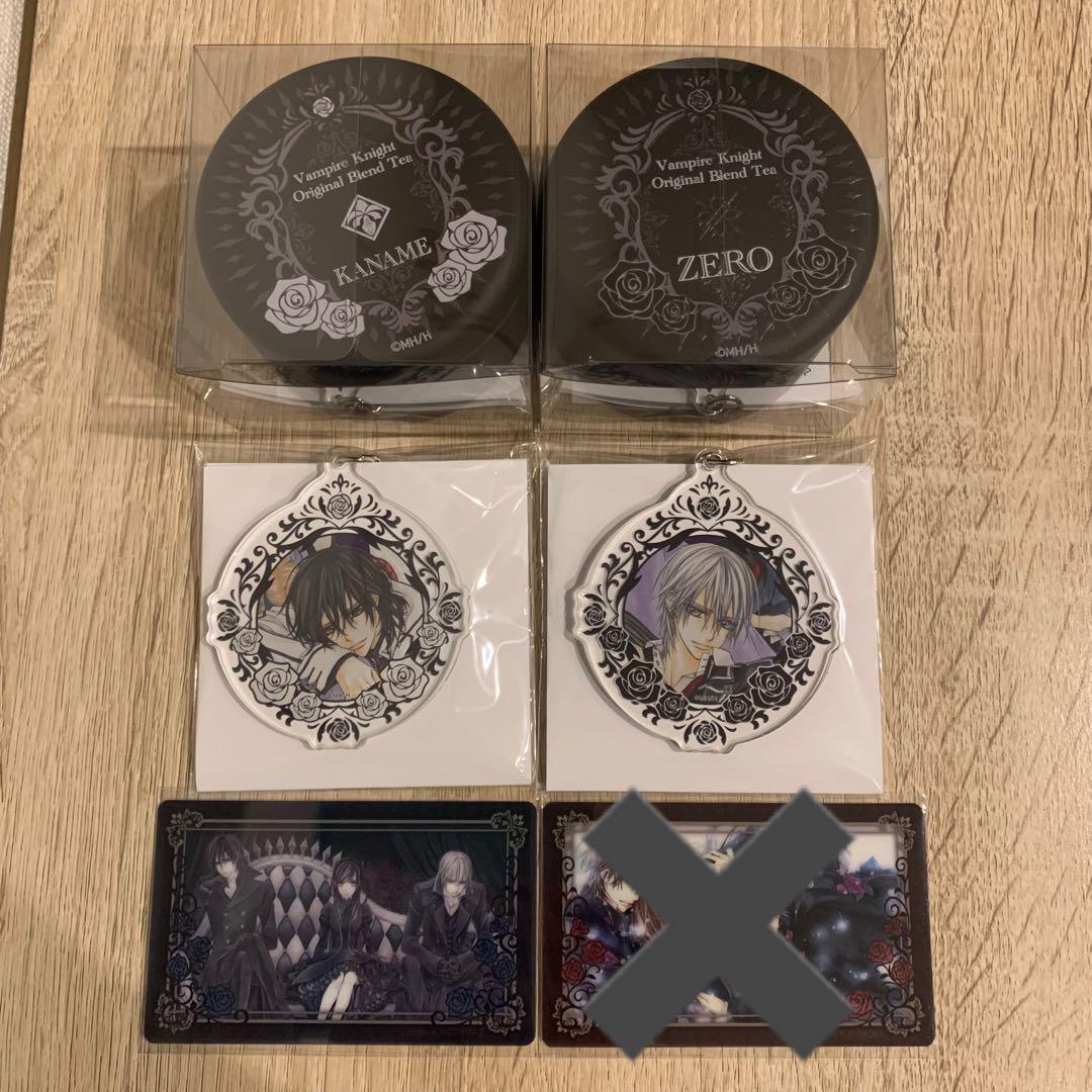 ヴァンパイア騎士　枢　零　優姫　クリアカード　アクリルキーホルダー　缶　5点