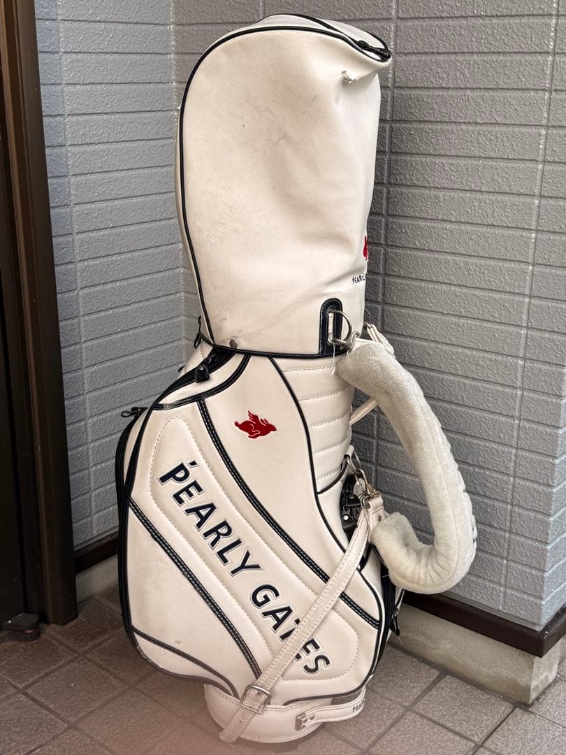 H*0様 パーリーゲイツ　キャディーバッグ　ホワイト