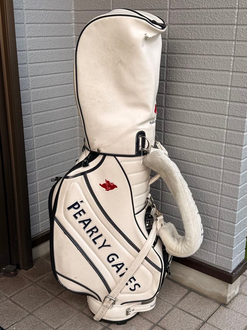 H*0様 パーリーゲイツ　キャディーバッグ　ホワイト