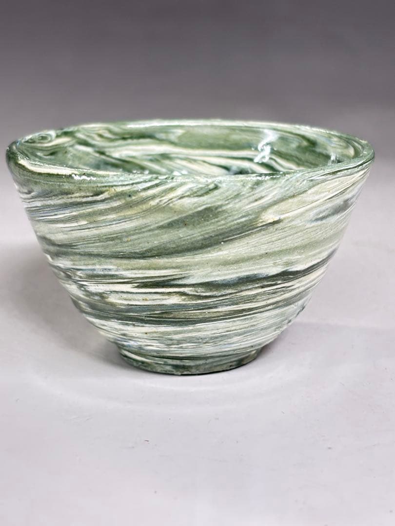 人間国宝『松井康成』造 練上酒呑 共箱 ぐい呑 盃 酒器 酒杯 本物保証