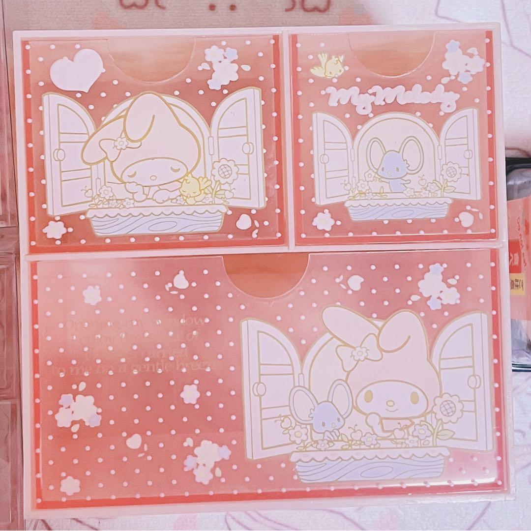 サンリオ　マイメロディ　コスメオーガナイザー　チェスト　小物入れ　2013年4点