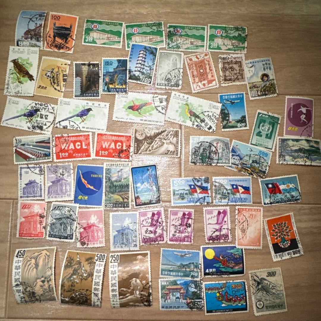中華民国 使用済切手 約50枚