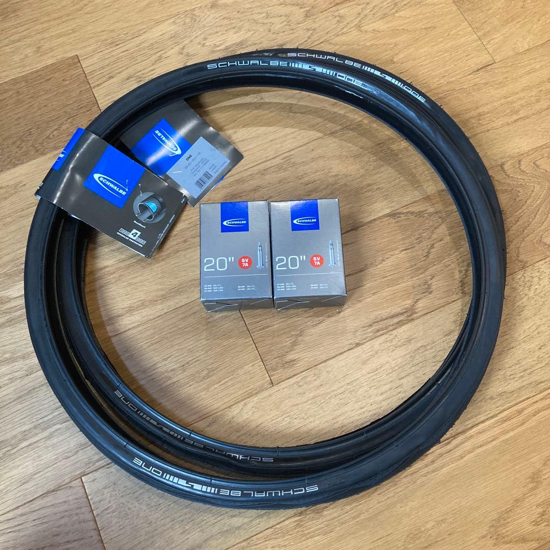 シュワルベ ワン 20インチ 28-451 タイヤ、チューブ 2本セット