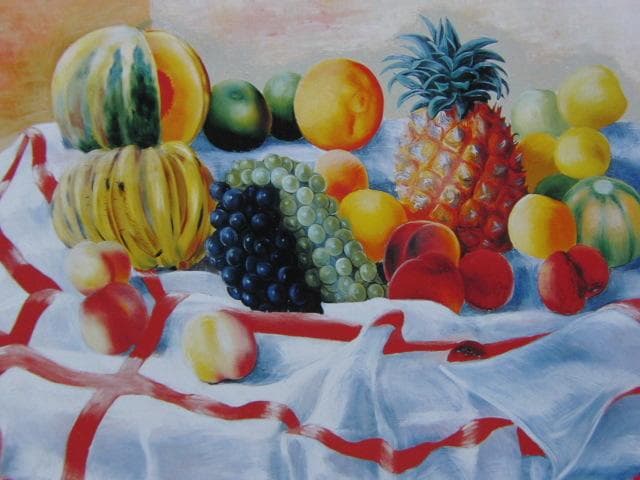 モイズ・キスリング、【果物のある静物】、希少な画集画、新品高級額 額装付