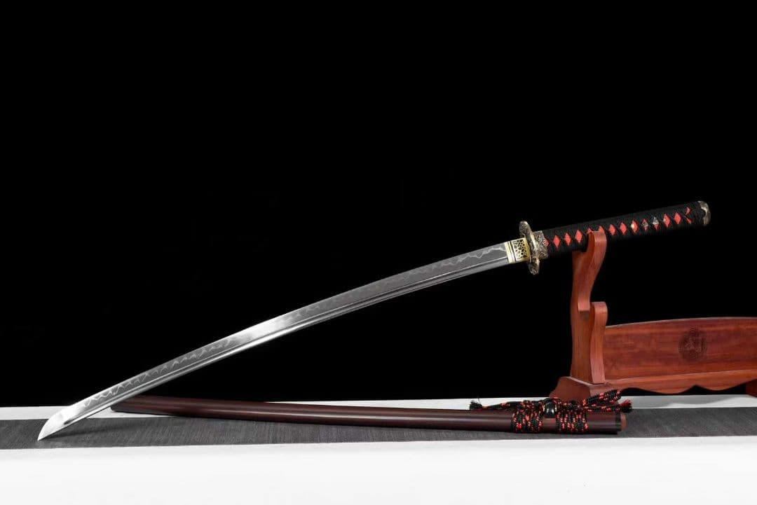 【赤炎の武士】 古兵器 刀装具 日本刀　模造刀 居合刀 武士道 鑑賞用 美術刀