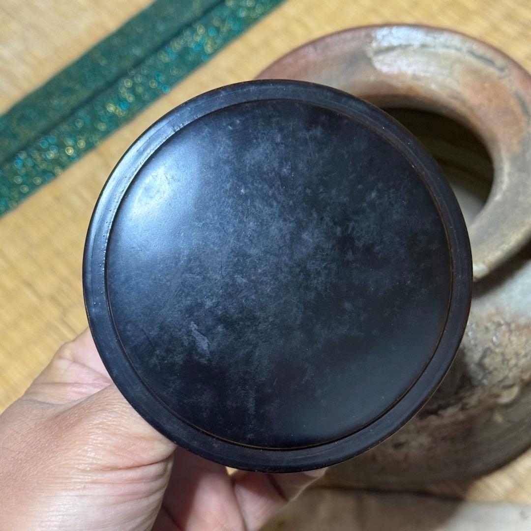 時代 古伊賀水指/日本美術 伊賀焼 茶道具 壷 骨董品 時代品 古美術品