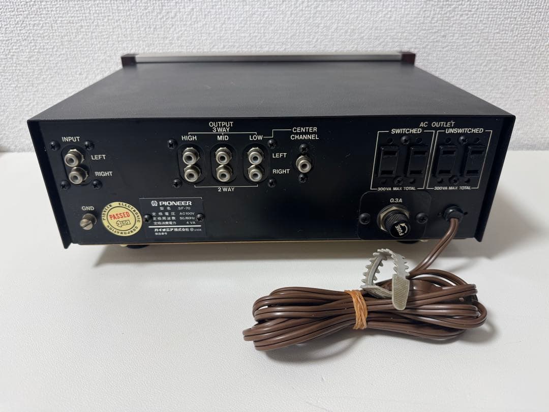 Pioneer SF-70 クロスオーバー チャンネルデバイダー 動作確認済み