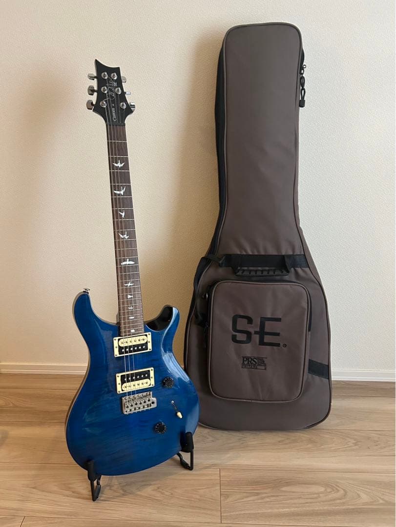 PRS SE Custom24 ブルー ギターケース付き