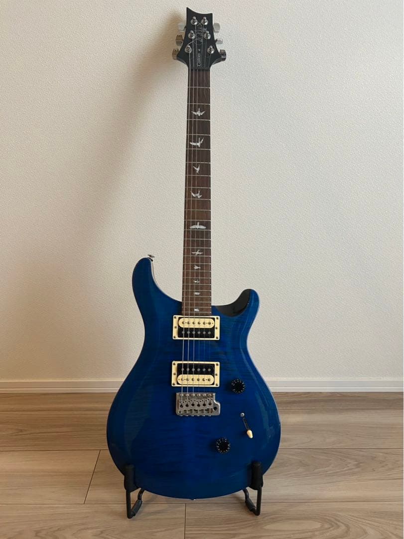 PRS SE Custom24 ブルー ギターケース付き