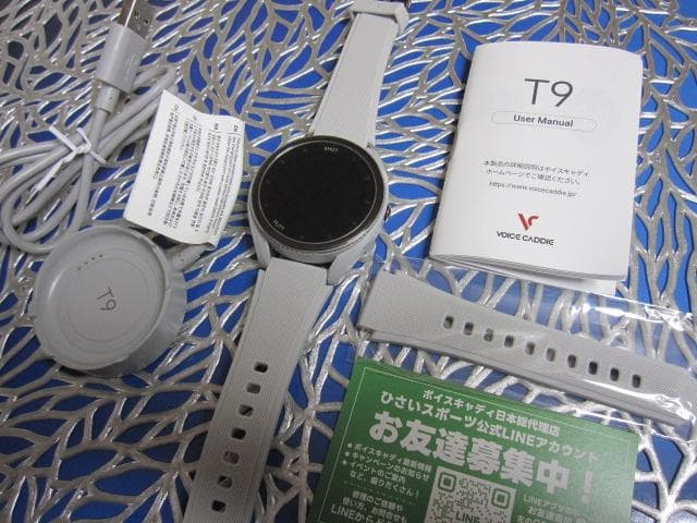 グレー ≪ ボイスキャディ T9 ≫ゴルフ 腕時計型 GPS 距離測定器