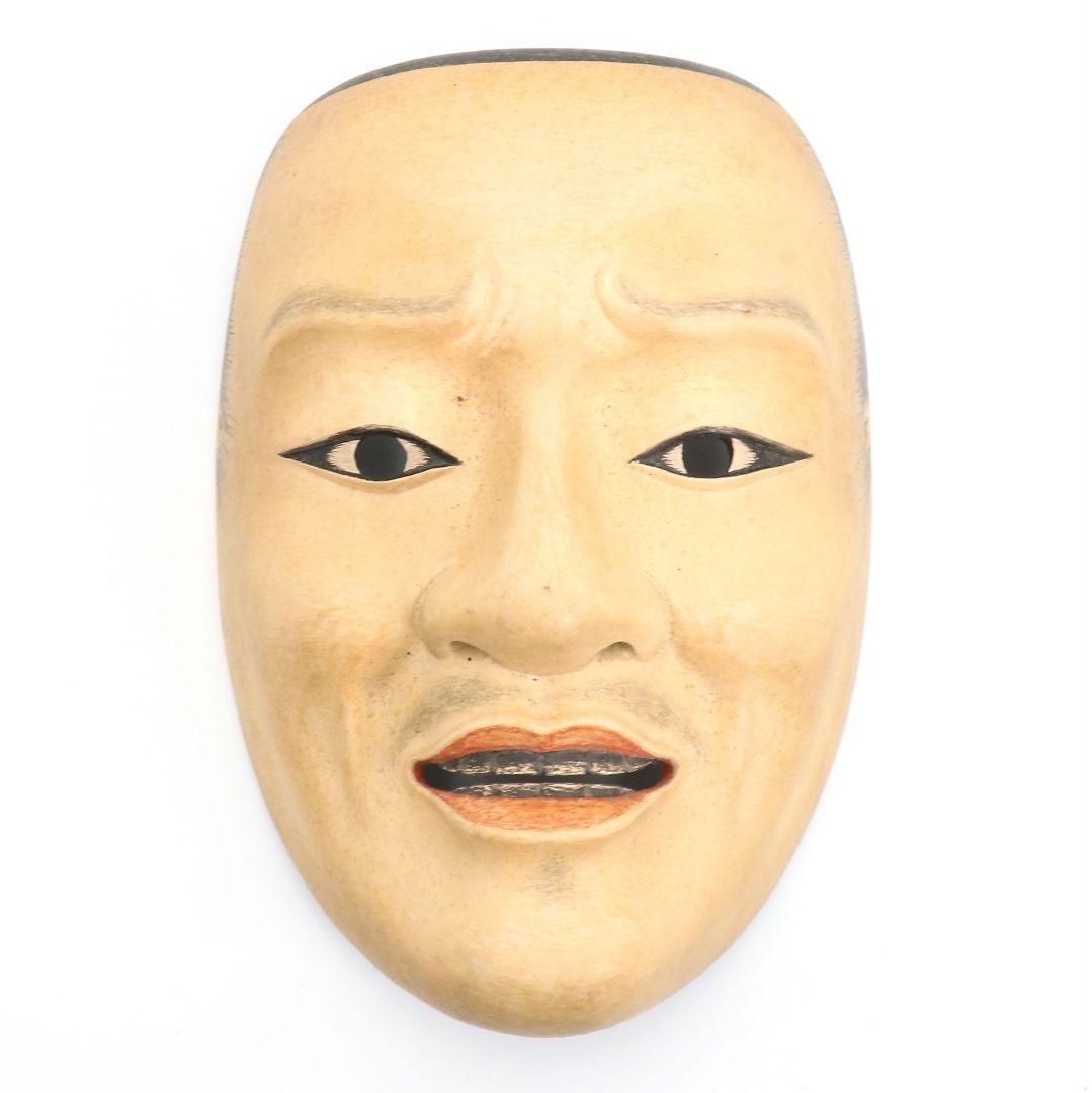 能面 中将 彩色木彫　AC1015