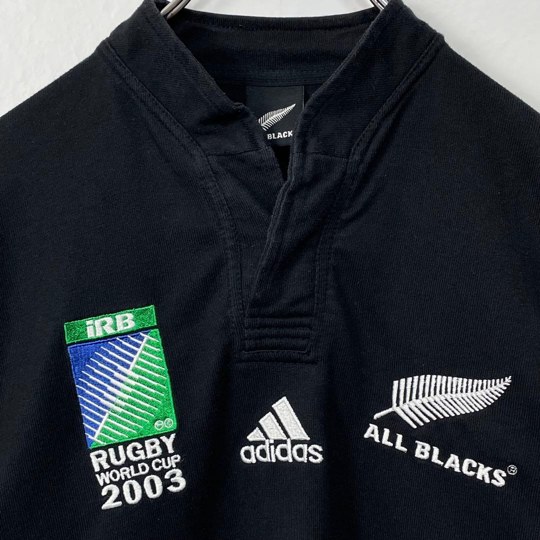アディダス　オールブラックス　ラグビーW杯2023年 ラガーシャツ　ユニフォーム
