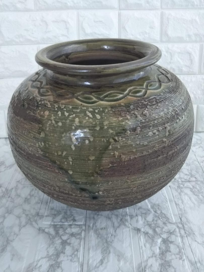 古美術　昭和レトロ　蔵出し壺　備前焼