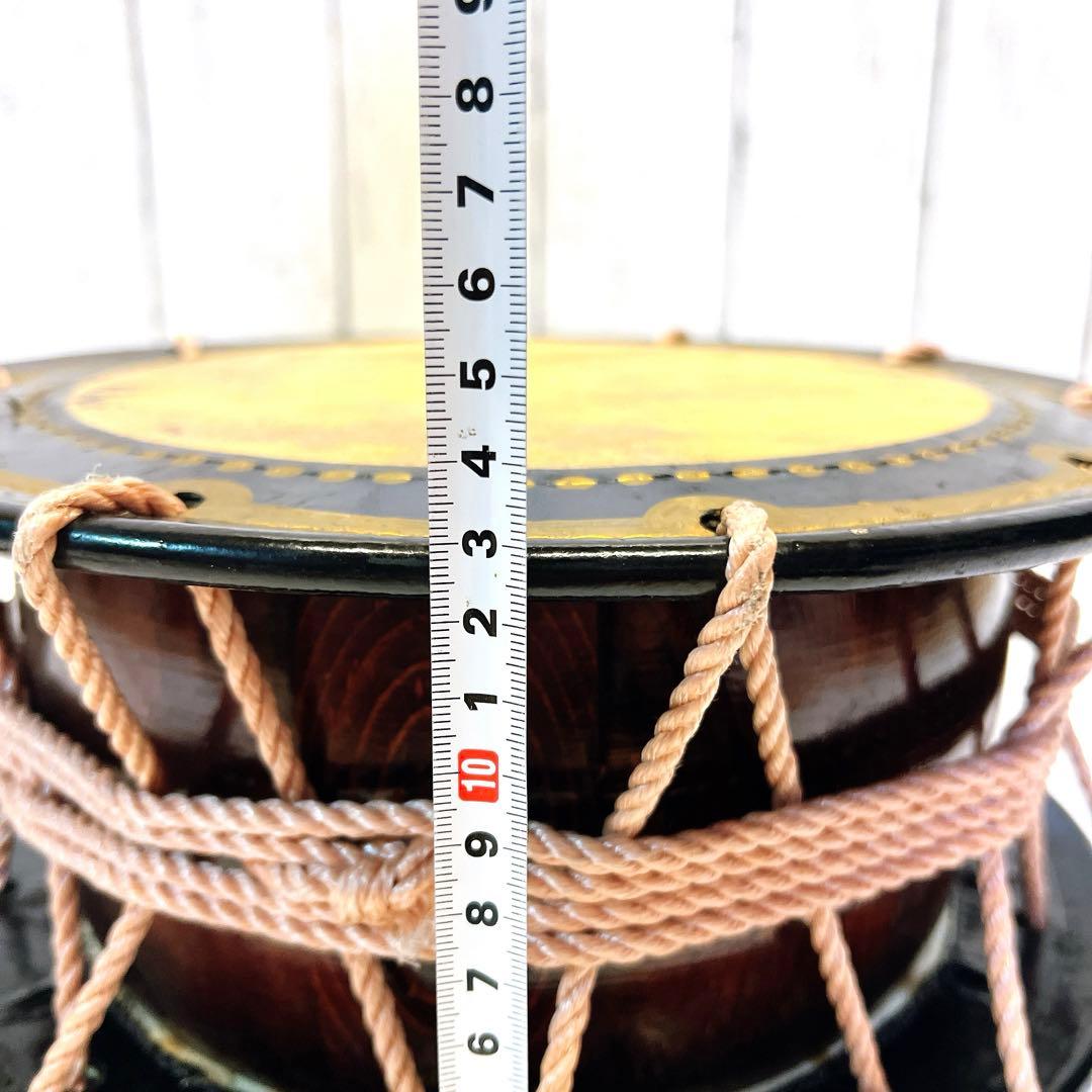 【良品】締め太鼓　30cm×15cm 打楽器　和太鼓