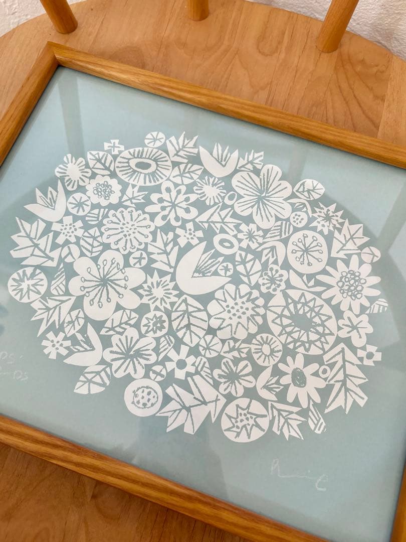 バーズワーズ birds'words シルクスクリーン 廃盤 額付 ポスター