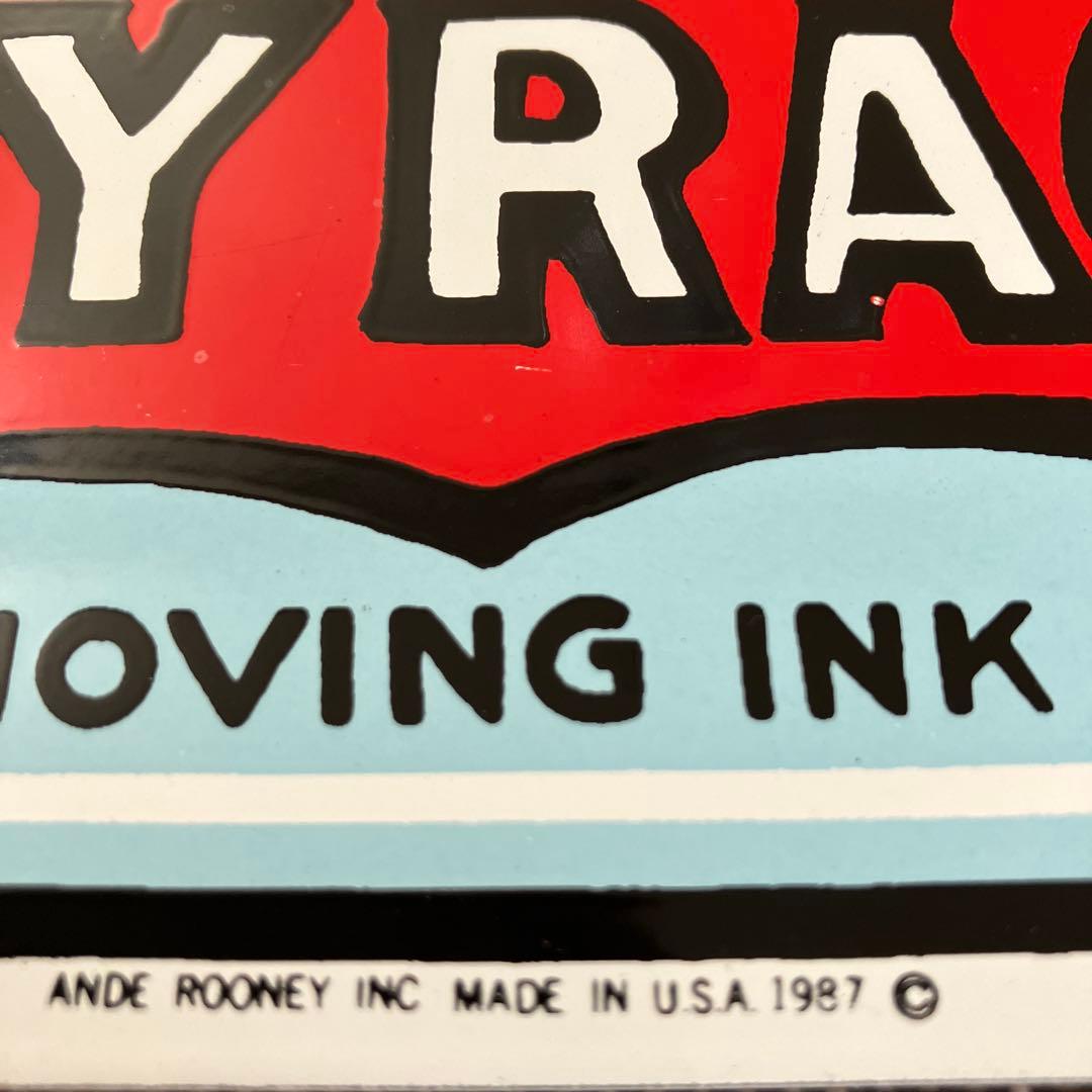 CARTER’S INKYRACER 鉄板　看板　1987年製　　USA レトロ