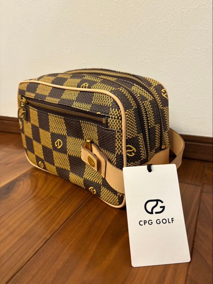 CPG GOLF チェック柄 クラッチバッグ