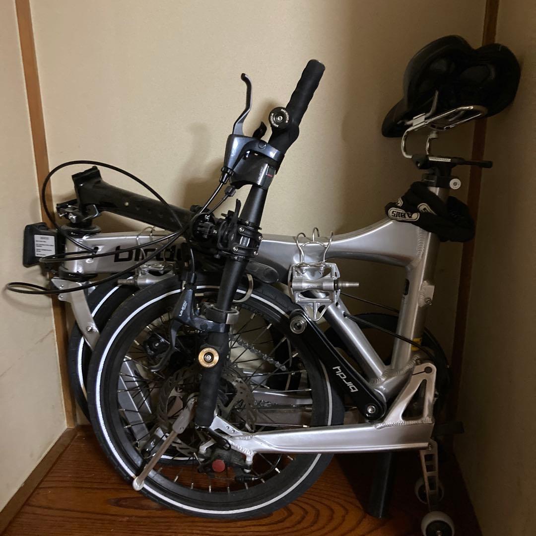 birdy バーディー P9 折り畳み自転車 シルバー Bianchi R&M社