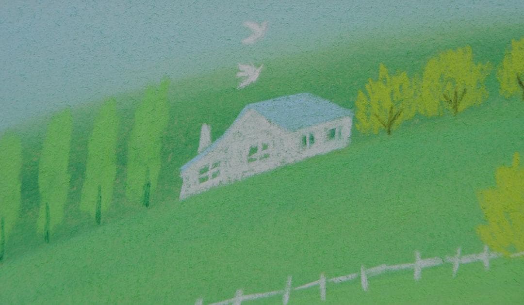 今成敏夫　パステル画　絵画　風景画 2