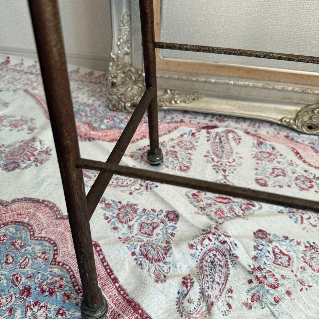 ビンテージ　昭和レトロ　鉄製　物干し　インダストリアル　工業系　シャビー　什器