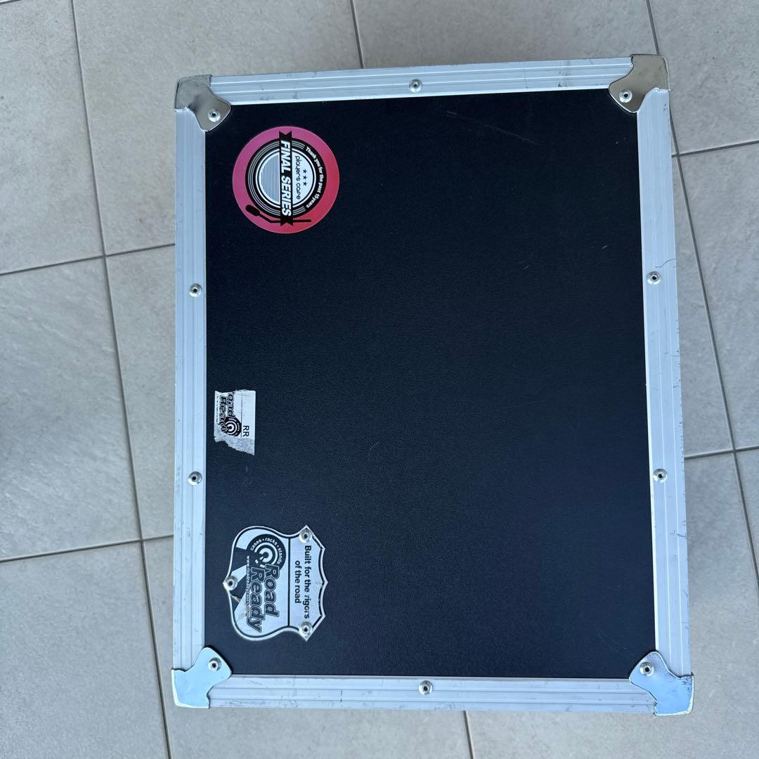 DJ機材ケース 中型 アルミ製 ステッカー付き