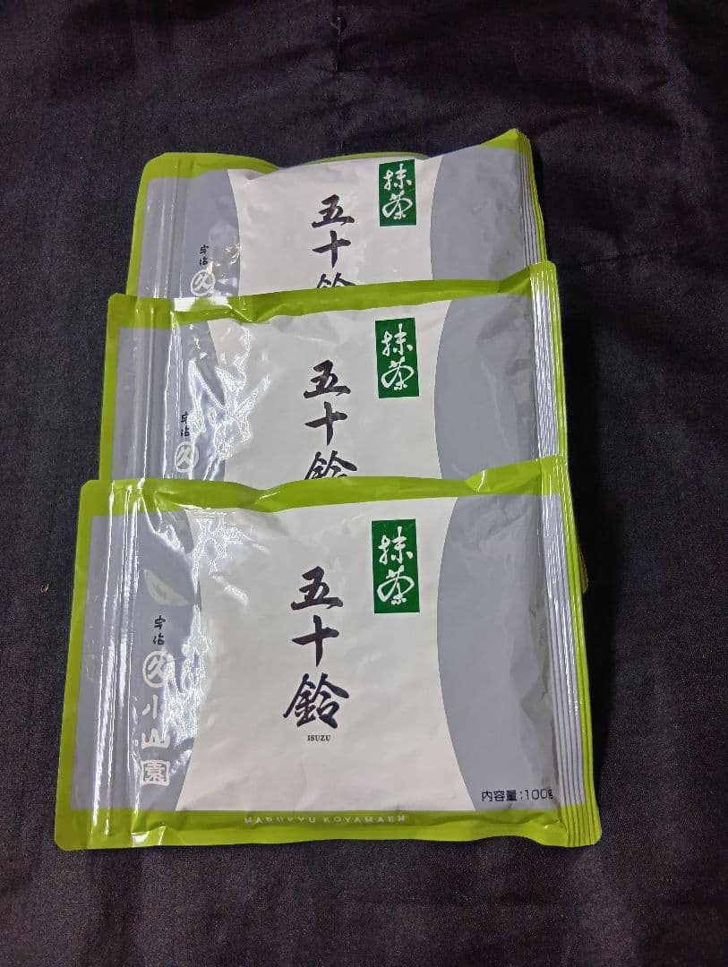 抹茶五十鈴１００㌘３袋宇治丸久小山園