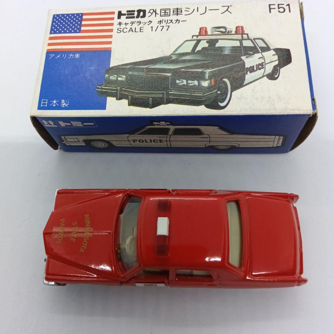 トミカ 青箱 日本製 F51 キャデラックポリスカー C MINNESOTA