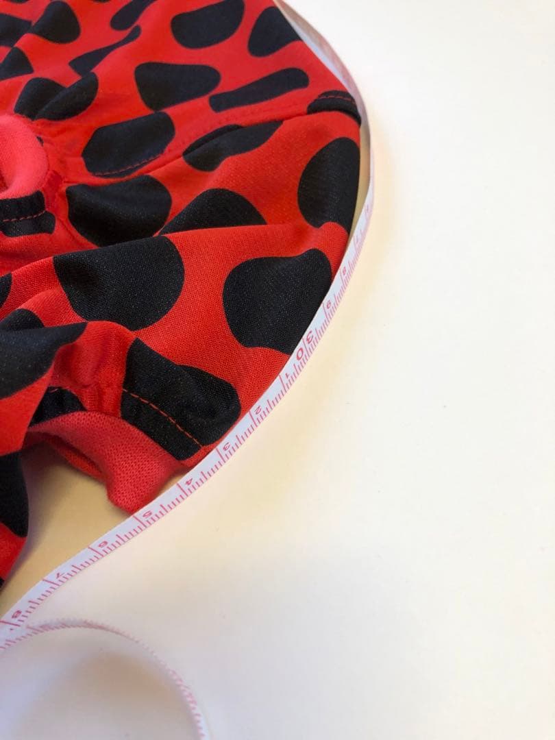 てんとう虫ロンパース　Sサイズ　イタグレ服　おしゃれ服　目立つ服　ハンドメイド