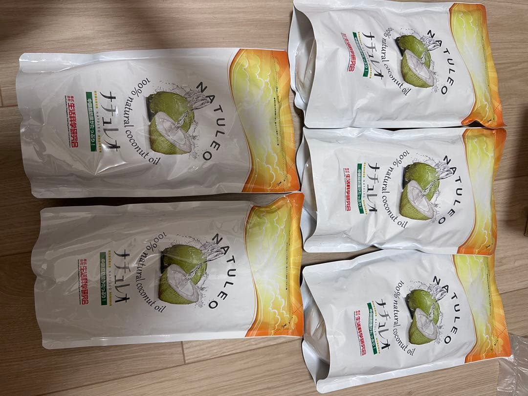 ココナッツオイル　ナチュレオ　5本