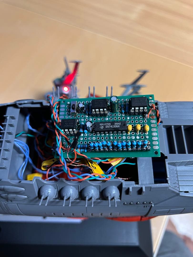 宇宙戦艦ヤマト2199 1/500フル電飾済み(今回はエンチョコちゃん)