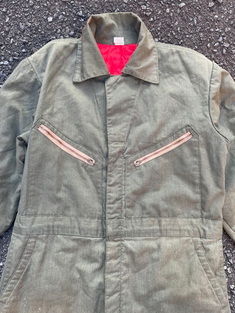 US製 ヴィンテージ つなぎ キルトインナー LARGEMEDIUM